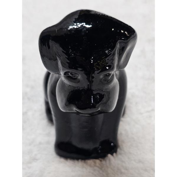 Degenhart Vintage  Glass Dog Figurine - Black