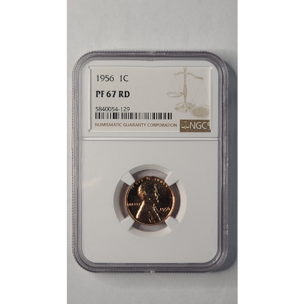 NGC 1956 PF 67 RD Lincoln Wheat Cent 