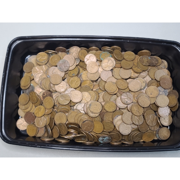 Unsearched Assorted Years Lincoln Wheat Cents - Face Value: $6.00