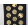 Image 4 : Set of 20 Presidential Dollar Gold-Tone Coins 