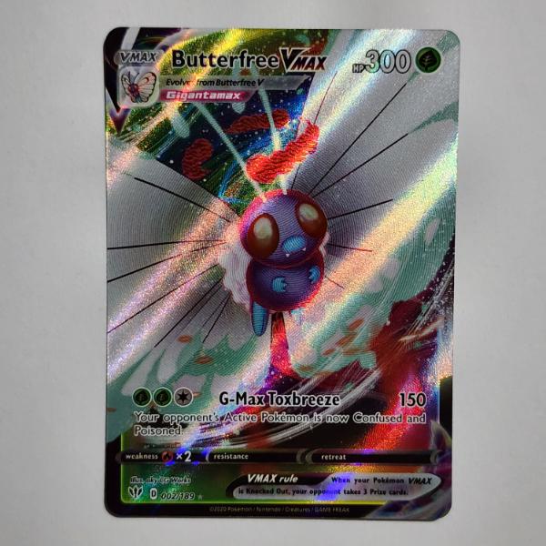Butterfree VMAX 002/189 Holo Rare Pokemon Trading Card