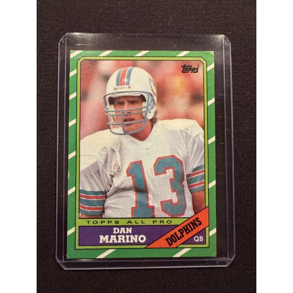 1986 Topps Dan Marino Miami Dolphins Football Card - Card #45 - Excellent Condition
