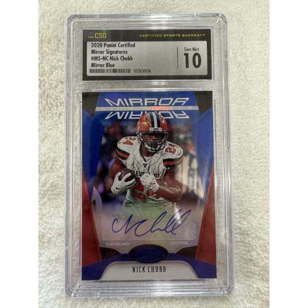 2020 Panini Certified Mirror Signatures Nick Chubb Cleveland Browns - CSG 10 Gem Mint