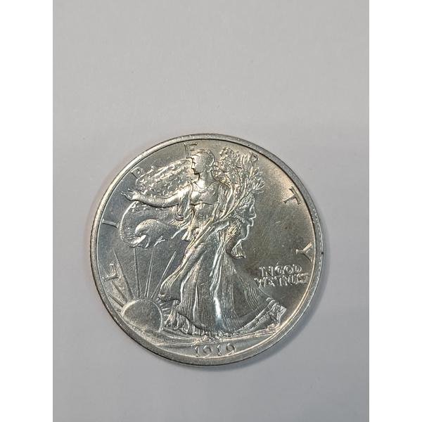 United States 1919-S Walking Liberty 90% Silver Half Dollar - Amazing Condition
