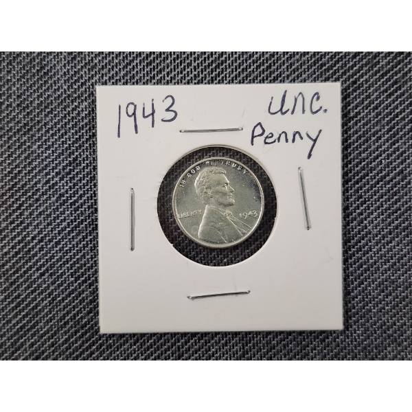 Beautiful 1943 Uncirculated Steel Wheat Penny ~ An Incredible Condition Coin!