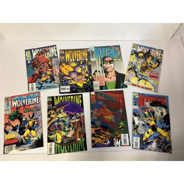 Wolverine Comics - Set of 8 Comics - Along Came the Juggernaut - Marvel Comics - Nightcrawler
