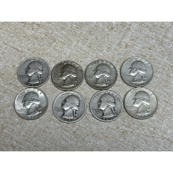 90% Silver U.S. Quarters - FV $2.00 - Various Years 