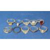 Image 1 : Assorted Silver COLORED Fashion Rings - See Photos For Sizing