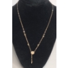 Image 1 : 14K Yellow Gold Mèia Vintage 18" Cherub Lariat Necklace - Weight: 2.4g