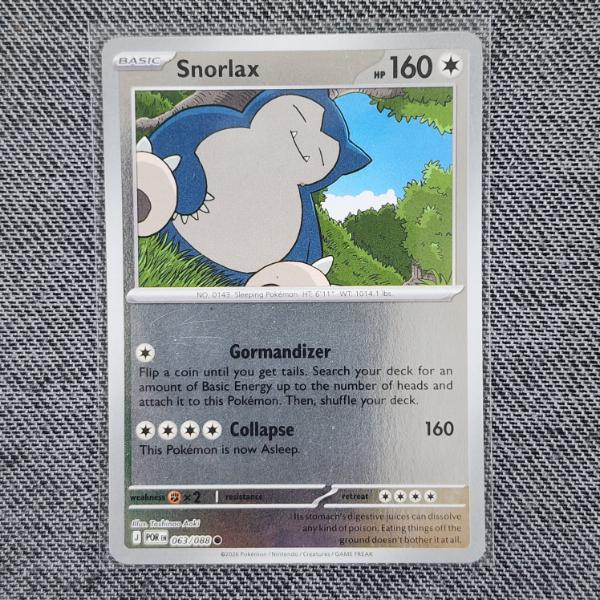 Snorlax 063/088 Reverse Holo Pokemon Trading Card 