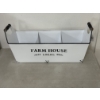 Image 1 : Farm House 3 Compartment 18" Decorative Metal Holder - Brand New 