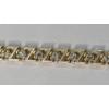 Image 4 : 14K Yellow Gold Z-Link 7.5" Bracelet With Diamonds - Weight: 9.9g