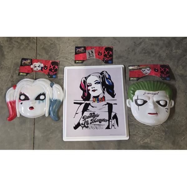Brand New Morbid Entertainment Suicide Squad 15.5''x18.5'' Plastic Wall Decor, & Two Plastic Masks!