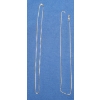 Image 1 : (2) 14K White Gold Necklaces (One Is Damaged) - Total Weight: 7.1g