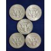 Image 3 : Five Assorted 40% Silver U.S. Kennedy Half Dollars ~ Face Value: $2.50