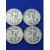 Image 4 : x10 Assorted Years 90% Silver Walking Liberty Half Dollars FV: $5.00