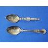 Image 1 : 2 - Vintage Sterling Silver Collectible Spoons: Elgin Academy & Indian Totem Pole - TW: 41.7g