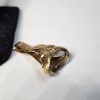 Image 3 : Two 10K Yellow Gold Ring, One w/ Ruby Gemstones & One Distorted Ring - TW: 8.1g 