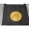Image 4 : 1913 United States $5.00 Gold Indian Coin Minted by Philadelphia Mint in Slab ~ AGW: 0.242 Oz