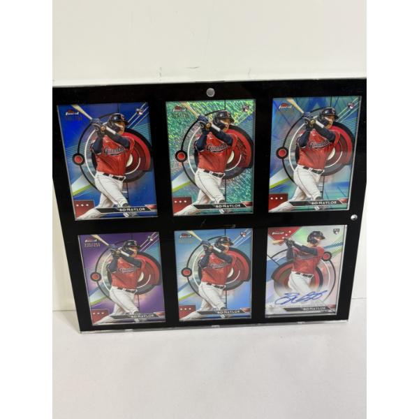 Bo Naylor Cleveland Guardians Baseball Trading Cards in Photo Frame - Autographed Card- 6 Cards 