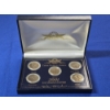 Image 1 : 2001 United States State Quarter Collection - Gold Plated 5-Coin Set in Display Box