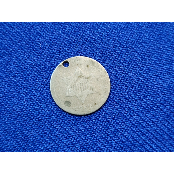 United States 1852 Trime Three Cent Piece - 90% Silver