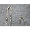 Image 2 : Two Sterling Silver Necklaces Ft. Nice Green Stone & Tree Pendant - Weighing 25.9 Grams