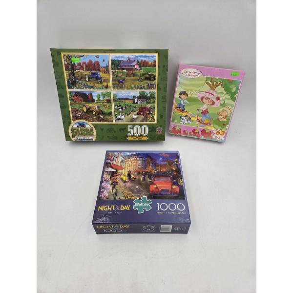 Three New In Box Family Puzzles