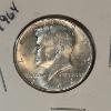 Image 1 : U.S. 90% SILVER COINS - BU CONDITION 1964 JOHN  F KENNEDY HALF DOLLAR  (3 OF 3 OFFERED)