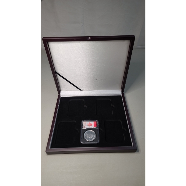 2020W NGC First Day Of Production MS 70 Burnished 1 Oz 9999 Fine Silver Canadian Maple Leaf - Signed