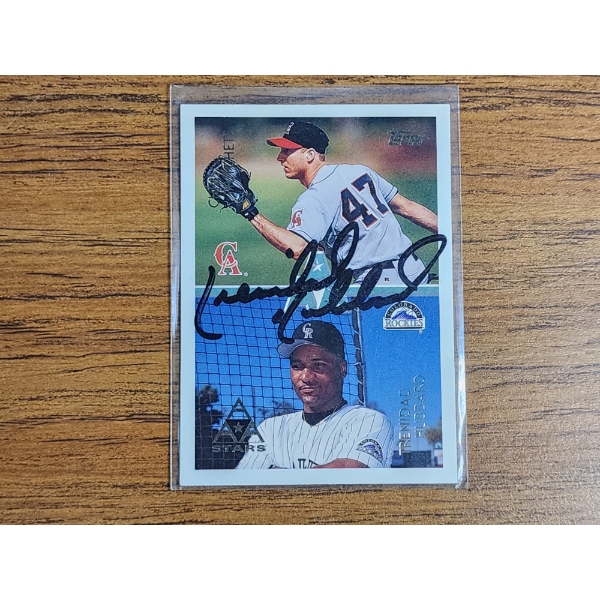 1996 Topps Autograph Baseball Card #103 Chris Pritchett & Trenidad Hubbard