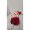 Image 4 : Vintage Christmas Ornaments Featuring Rosbro Santa Ski Candy Container Ornament