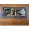 Image 3 : Ben Franklin $100 Collector Gold Foil .999999 - 24K Gold Note In Protective Holder - Mint Condition
