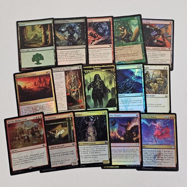 Lot of 15 Assorted Holo MTG Magic The Gathering Trading Cards