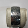 Image 3 : Beautiful Pewter Floral Cuff Bracelet