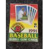 Image 1 : 1991 Unopened Bowman MLB Baseball Wax Box - 36 Packs - Factory Sealed - Mint Condition