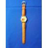 Image 1 : Vintage Timex Disney Winnie the Pooh Gold-Tone Leather Band Watch 