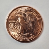 Image 2 : Walking Liberty Design 1 ADVP oz .999 Fine Copper Round 