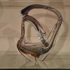 Image 2 : Freeform Colorful Art Glass Hand Blown & Crafted Sculpture 13 x 13 x 4.5 Overall
