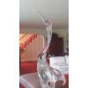 Image 3 : LARGE & COMMANDING 27" TALL ... 2nd Of Two - Finest Artist Signed Lead Crystal Sculpture Of Pelican 