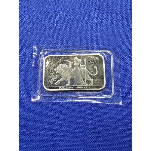 2024 Great Britain Una and the Lion 1 oz .9999 Fine Silver Bar - The Royal Mint