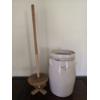 Image 3 : 4 Gallon Stoneware Butter Churn with Dasher