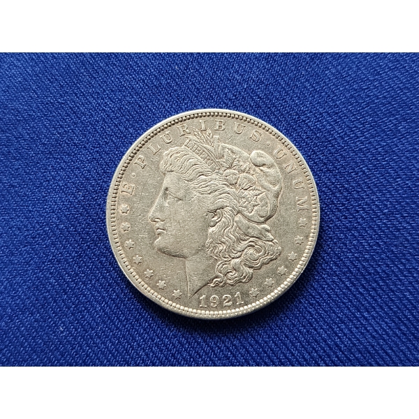 1921 90% Silver Morgan Dollar in Excellent Condition 