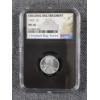 Image 1 : *RARE UNIQUE GRADED COIN* ~ NGC MS66 Graded 1943 Steel Penny With Original Bag Fragment In Slab!
