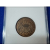 Image 2 : 1964 Large Motto Two-Cent Piece ANACS MS 61 BRN