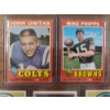 Image 2 : Lot of Five Different 1970, 1971 & 1980 Football Trading Cards - Mostly NM