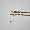 Image 2 : 14K Yellow Gold Twist Chain Necklace, Broken Clasp, 24" - Total Weight: 4.6g