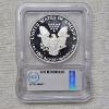 Image 3 : Austin Hutto Signed 1986-S Proof American Silver Eagle Graded PR70 DCAM by the ICG