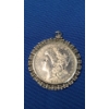 Image 2 : 1885 90% Silver Morgan Dollar In Sterling Silver Bezel/Setting - Total Weight: 32.2g