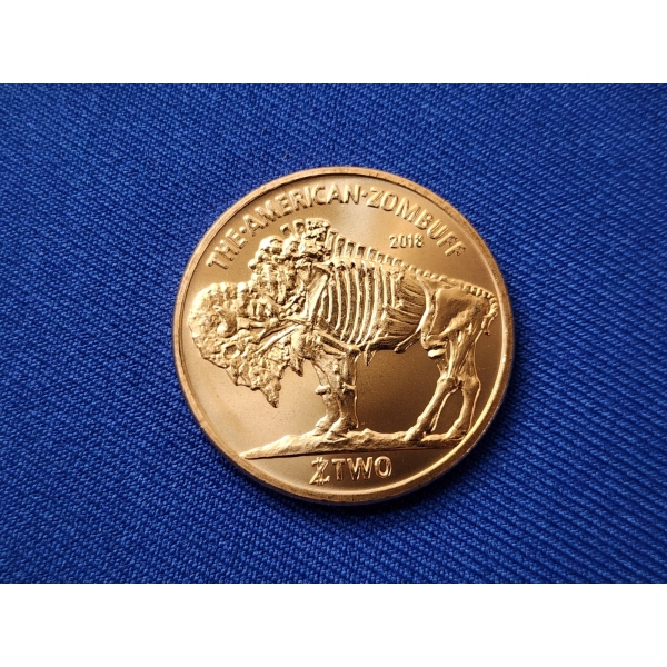 Zombucks 1 ADVP oz .999 Fine Copper Round - 2018 Zombuff